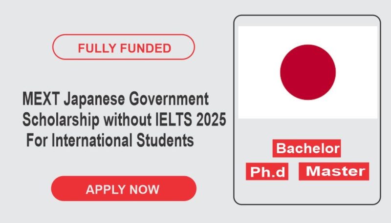 International Students Japanese Government (MEXT) Scholarship for 2025