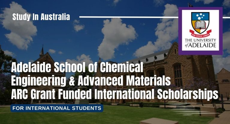 School of Chemical Engineering Research Scholarship, University of Adelaide, 2024