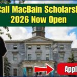 2025/2026 McGill University McCall MacBain Scholarships for Study in Canada