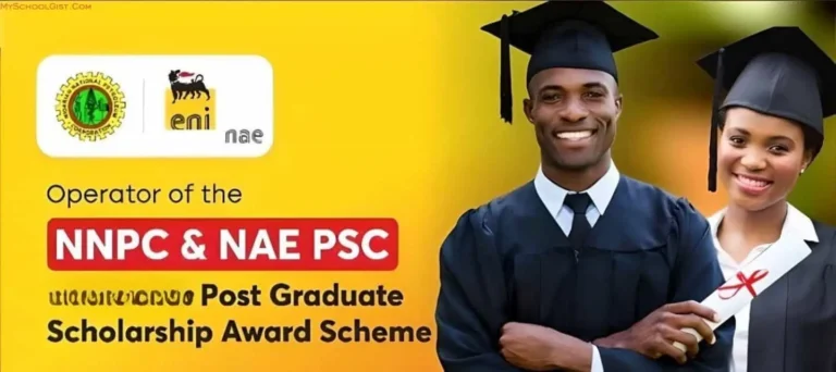 2025/2026 Nigerian Agip Postgraduate Scholarships